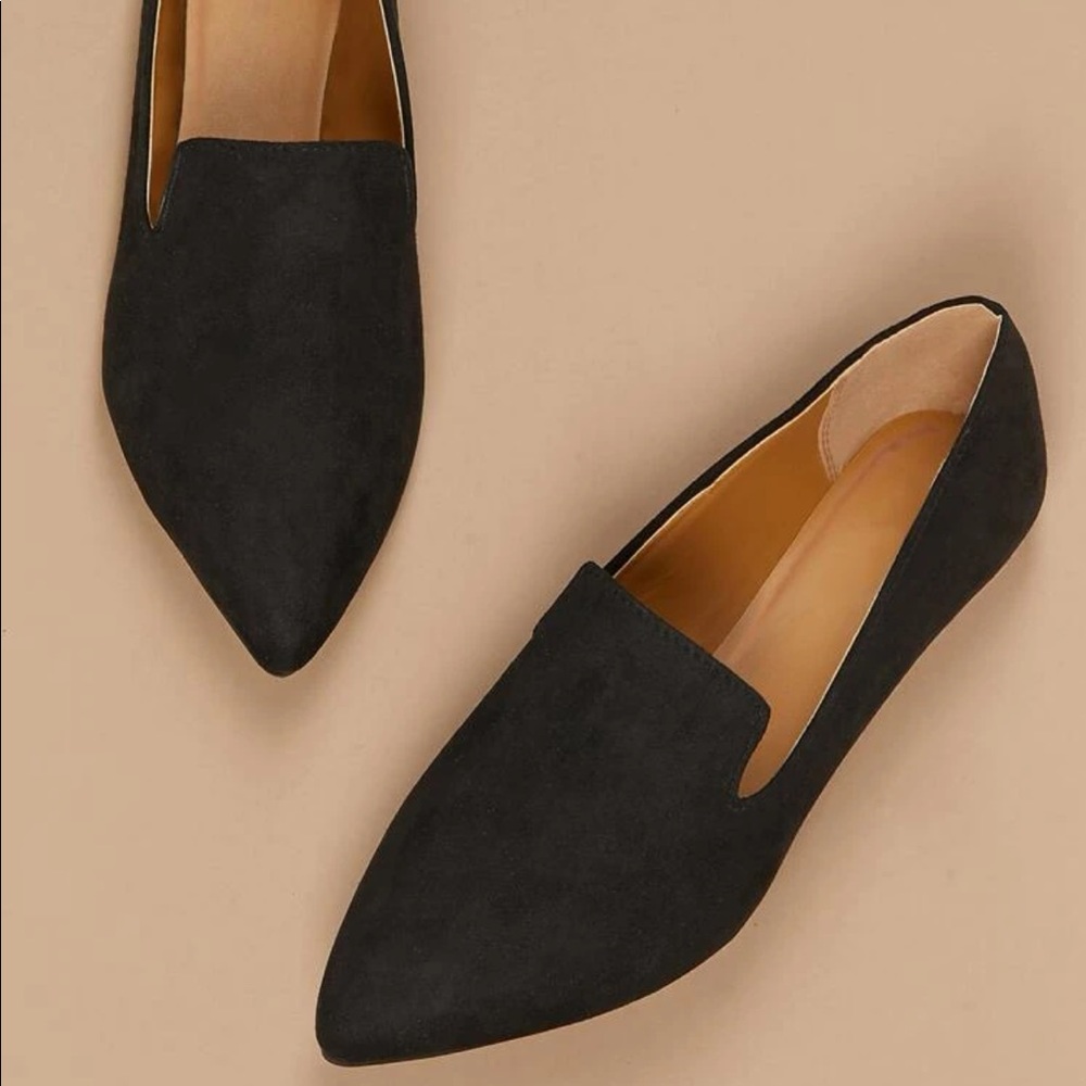 Pointed Toe Slip On Loafer Flats